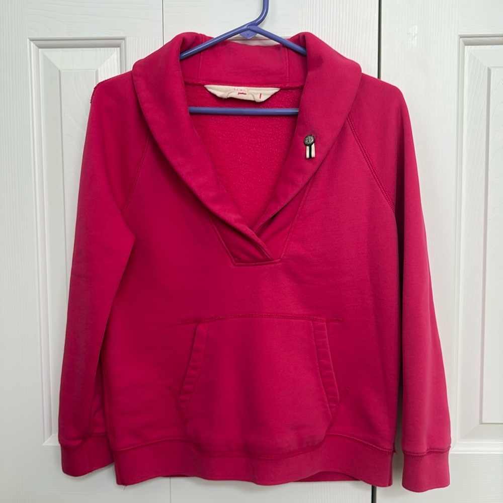 J. Crew magenta sweatshirt
